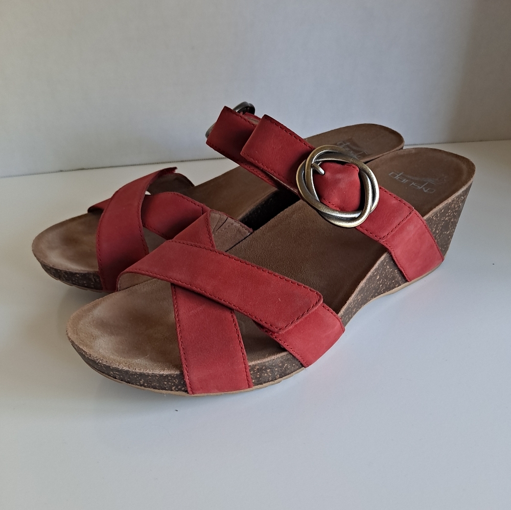 Dansko Susie Red Slide Sandal Size 41/11